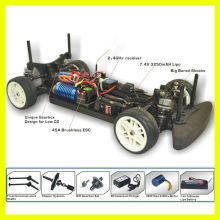 Brushless rc carro elétrico, carro elétrico a RC motor de 4200kv, 7.4 v 2S do rc carro elétrico com luz